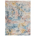 thumbnail image 3 of SAFAVIEH Madison Bryon Abstract Area Rug, Grey/Orange, 5'3" x 7'6", 3 of 10