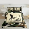 thumbnail image 2 of Manfei Vintage Camouflage Bedding Comforter Set,Mallard Duck Twin Comforter Sets,Beige Green Camo Bedding Set For Men Women,Ultra Soft Home Decor Reversible,2-Piece, 2 of 8