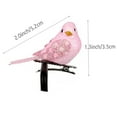 thumbnail image 2 of Ksopiavobs 12pcs Tiny Pink Glitter Artificial Foam Birds 2" Mini Clip on Decorative Bird Ornaments for Crafts Christmas Tree Wedding Decoration Home Garden Party Accessories, 2 of 7