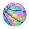 thumbnail image 2 of Baloncesto reflectante sin brillo, fiesta holográfica en casa, decoración de deportes al aire libre, baloncesto, adolescentes, regalos de cumpleaños Fivean unisex, 2 of 2