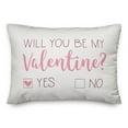 thumbnail image 2 of Creative Products Be My Valentine Choice 20 x 14 Spun Poly Pillow, 2 of 3
