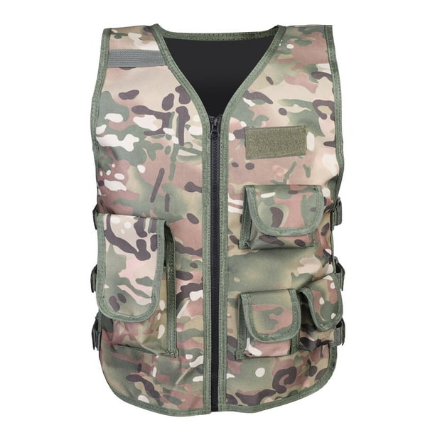 Chaleco,Chaleco para niños Camuflaje militar Chaleco para niños Chaleco Salida de alta intensidad