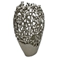thumbnail image 3 of Bergamo Art 14" Decorative Handmade Aluminum Bird Nest Flower Vase, 3 of 7