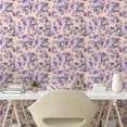 thumbnail image 2 of Ambesonne, Watercolor Garden Scene Peel & Stick Wallpaper for Home, Art Flowers, 13"x100", Blush Lavender, 2 of 5