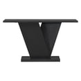 thumbnail image 5 of Mirod Console Table with Natural Wood Veneer,V-Base Design for Classic Versatility ,Perfect for Displaying Your Favorite Items, Easy Assembly, 5 of 11