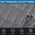 thumbnail image 6 of TOPCHANCES Soft Flannel Sofa Covers, Non-Slip Sofa Cushion Covers, L-Shaped 1 2 3 Seater Couch Cushion Slipcovers, Stretch Cushion Case Protector Replacement (Dark Grey, 70x70cm), 6 of 12
