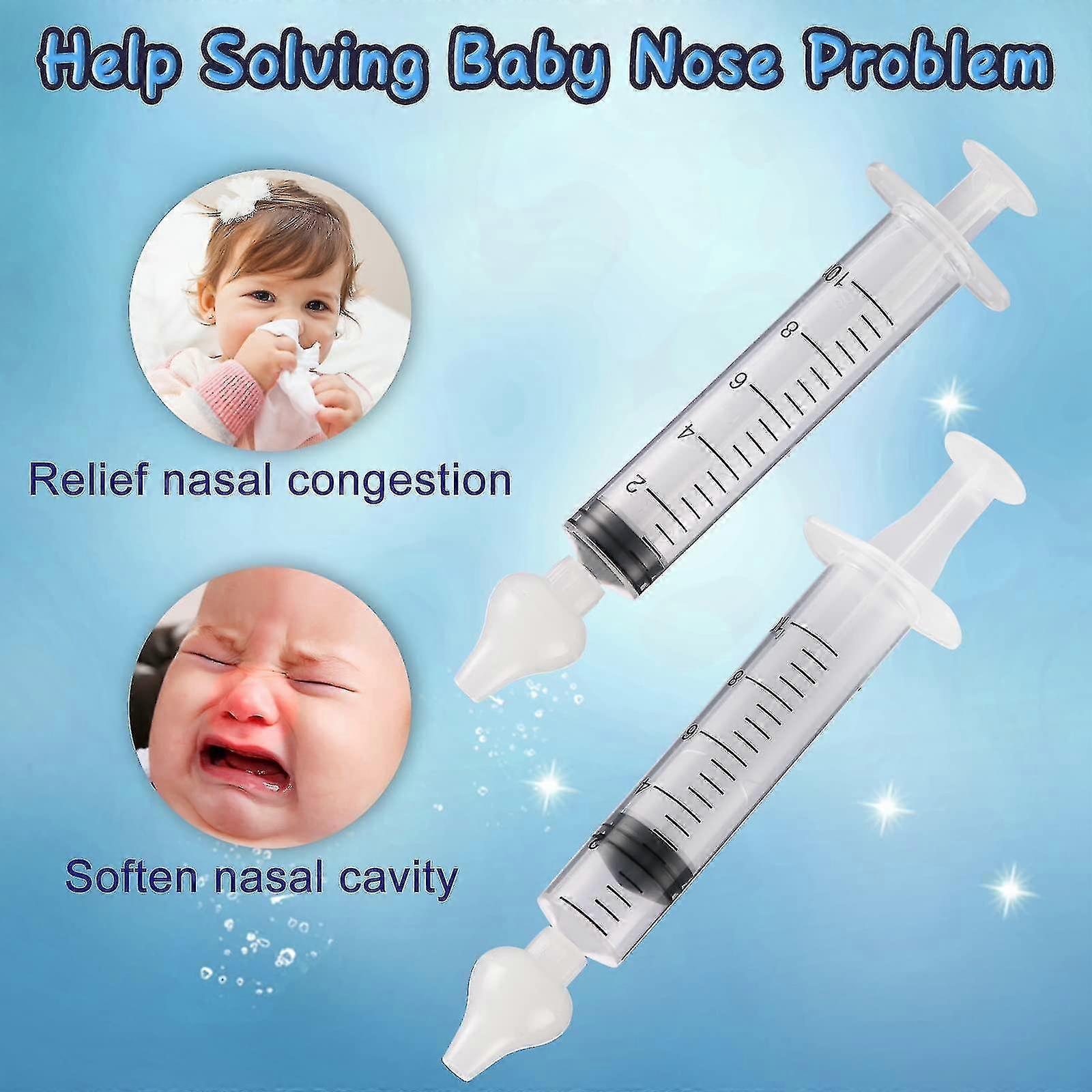 4pcs Nasal Syringe For Baby, Silicone Baby Nasal Aspirator Qucik Syringe Nose Cleaner Rinsing Tool For Baby/infant/kid