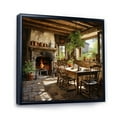 thumbnail image 2 of Designart "Farmhouse Family Dinner painting" Countryside Floater Framed Canvas Wall Art, 2 of 7