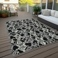 thumbnail image 6 of Addison Rugs Chantille Indoor/Outdoor Transitional Abstract Black Washable Rectangle Rug, 5' x 7'6", 6 of 6