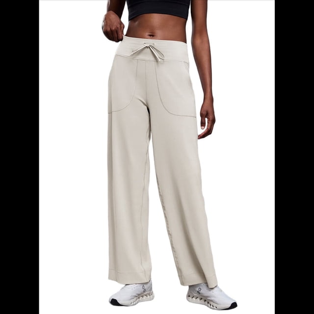 Pantalones Anchos y Cómodos para Mujer, con Bolsillos Grandes, para Fitness, Yoga y Deportes Casuales. XL