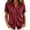 Wine, variant on QIYAGBSA Short Sleeve Collared Button Down Shirt for Women Relaxed Fit Solid Color Casual Summer Top(Purple S)