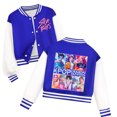 thumbnail image 2 of Moonsky Cantante P0p Den-en de béisbol cortos para niños y niñas a de chicos coreanos HUNTR/X Saja Chaqueta bomber con para niños Chaqueta Abrigo de béisbol de manga larga,Azul,140, 2 of 3