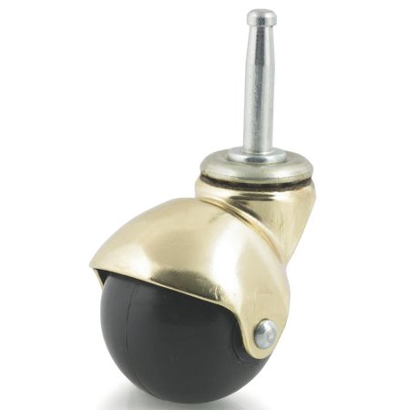 UPC 746377000013 product image for DH Casters CH15S1BR Metal Hooded Ball Caster, 1-1/2 in Dia, 90 lb, Rubber, Brass | upcitemdb.com