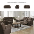 thumbnail image 2 of Signature Design by Ashley Furniture Frohn Chocolate Reclining Loveseat, 2 of 16
