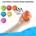 6pcs Latex Squeaky Dog Play Balls Soft Rubber Chewing Toy for Puppy