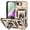 Gold, variant on Dteck Case with Tempered Glass Screen Protector for iPhone 16e / iPhone 17e ,Shockproof TPU+PC with Slide Camera Cover Built-in 360° Rotate Ring Kickstand Magnetic Shockproof Back Cover,Black