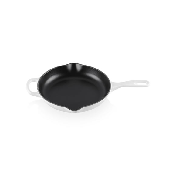 Skillet Le Creuset de hierro fundido esmaltado Signature 9, color blanco