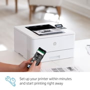 HP LaserJet Pro M404 M404dn Laser Printer - Monochrome 40 ppm Mono - 4800 x 600 dpi Print - Automatic Duplex Print - 350 Sheets Input - Gigabit Ethernet