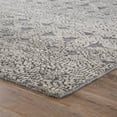 thumbnail image 2 of Hand-Knotted Medallion Area Rug in Gray and White (3 ft. L x 2 ft. W), 2 of 4
