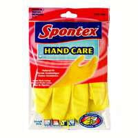 Spontex 69981 Hand Care Latex Glove, Small, Yellow