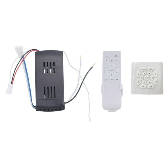 Universal Ceiling Fan Remote Control Kit 40W 6-Speed Timing Function Replacement Remote for Lights & DC Ceiling Fans