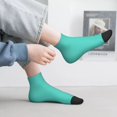 thumbnail image 2 of Rocae Teal Turquoise for Premium Adult Socks,Comfortable, Breathable, and Durable Socks, Perfect for Everyday Wear, 2 of 7