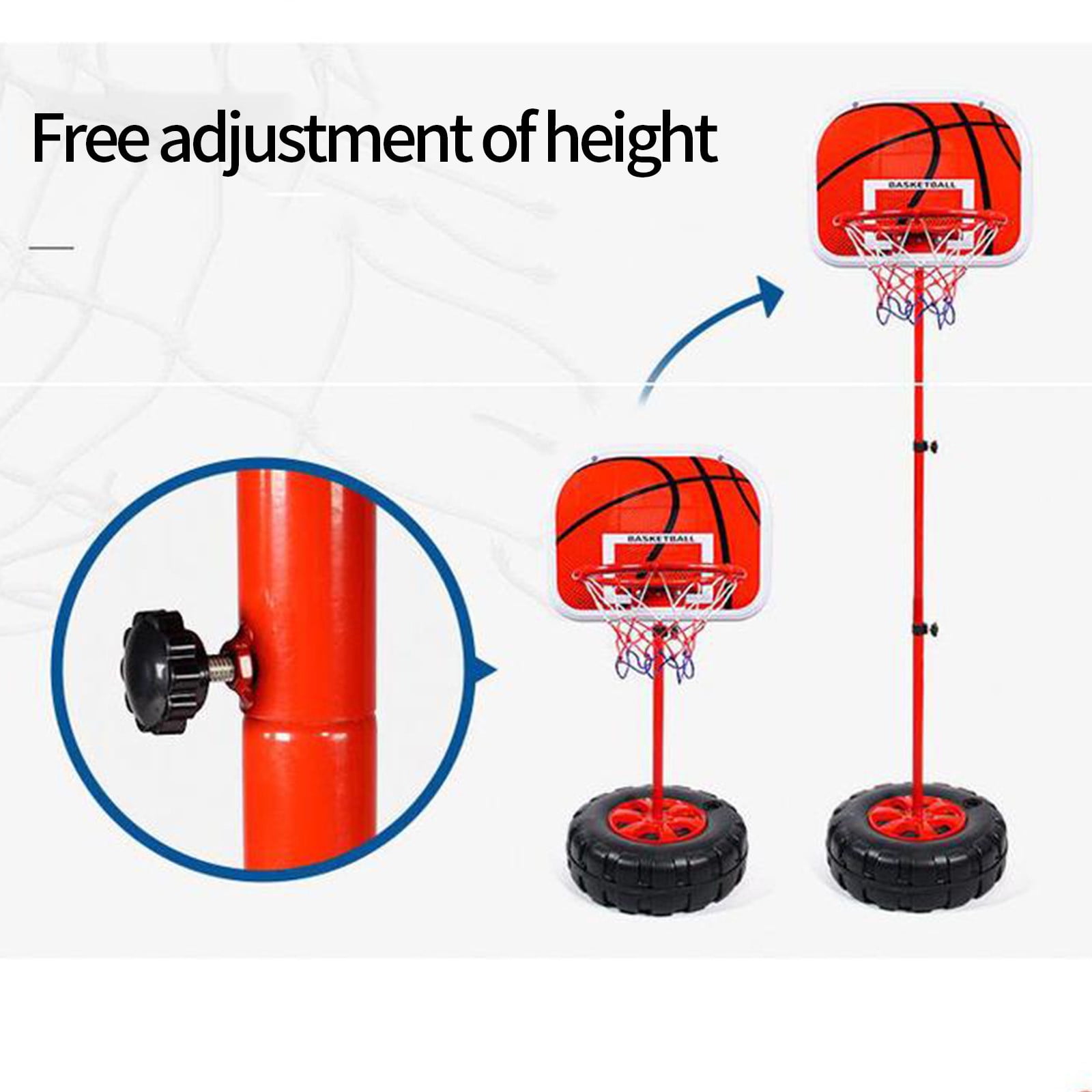Easter Decorations Kokovifyves Clearance Sales Outdoor Kids Mobile Basketball Hoop with Fillable Base Indoor Outdoor Portable Shooting Game Equipment Height Adjustable