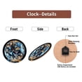 thumbnail image 7 of Luxury Crystal Wall Clock with Diamond Design 10-Inch Silent Wooden Wall Clock, Battery Operated (AA Batteries Not Included), Artistic Home Decor, 7 of 7