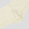 thumbnail image 5 of Women's Crew Socks Classic Cable-Knit Cotton for Casual Stability and Comfort 2 Pairs - Cream White, 5 of 6