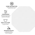 thumbnail image 3 of Zufioo White Print Leather Coaster Set, Decorative PVC Coasters 4-pack - Scald and Stain-resistant, Suitable for Home, Cafes, Restaurants-Octagon, 3 of 6