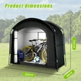 thumbnail image 2 of INSMART Bicycle Storage Tent Waterproof, 210D Oxford Portable Shelter for 2 Bikes, 78.74"L x 64.96"W x 31.5"H, 2 of 7