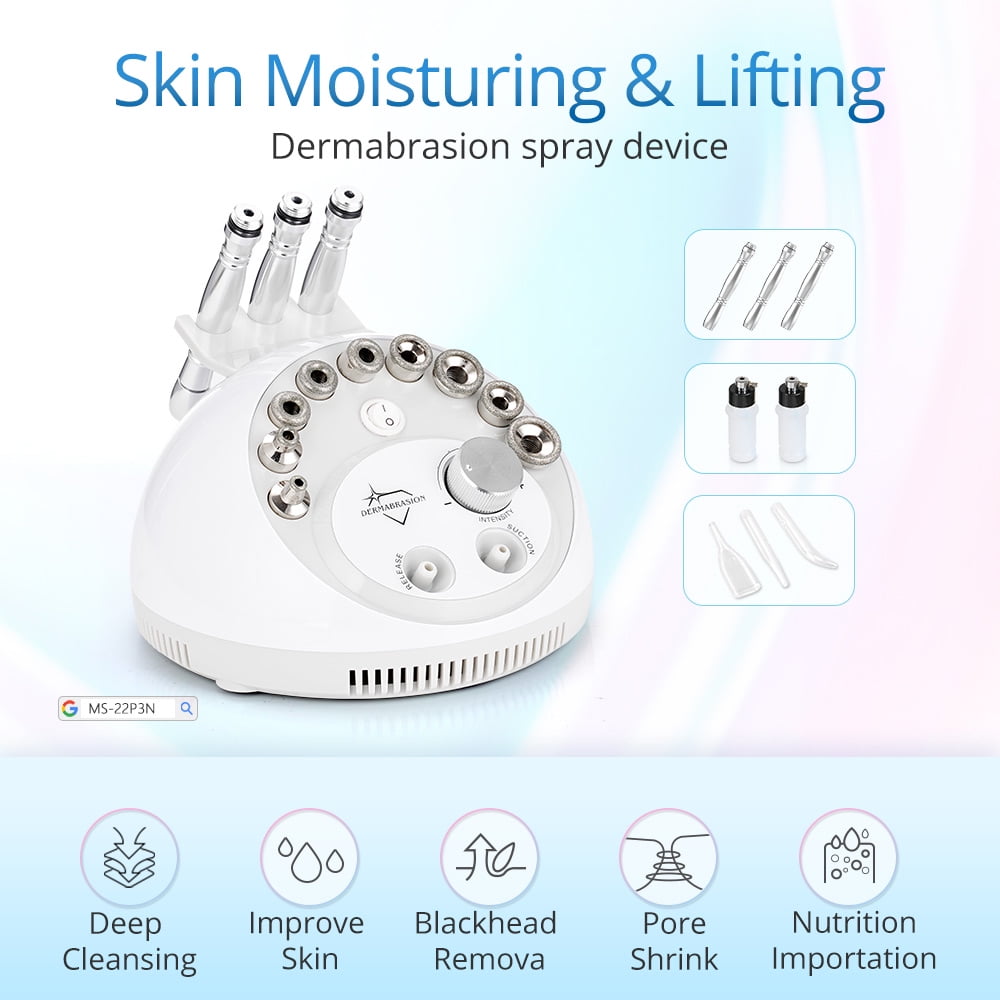 Mieauty 3 in 1 Diamond Microdermabrasion Machine Professional Facial Micro Dermabrasion Skin