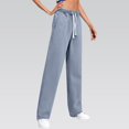 thumbnail image 7 of Sweatpants Jeans for Women Wide Leg High Waisted Baggy Pants Straight Leg Denim Pants Stretchy Trousers with Pockets Perfect for Gym Sessions Coffee Runs White M, 7 of 7