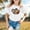 White, variant on Trendfront Little Girls Sporty Tops Leopard Cheetah Heart Rugby Football Vintage Print Casual Crewneck Short Sleeve T-Shirt Everyday Active Fitness Gear Tee