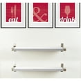 thumbnail image 1 of BrandtWorks 2 Piece Industrial Modern Wood Wall Shelf Set, 1 of 5