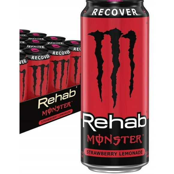 Rehab Monster Strawberry Lemonade 458ml, 180 Cases