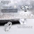 thumbnail image 3 of Anillo de Compromiso Plata de Ley Zirconia Cúbica Boda | Excelente corte, claridad y pulido exquisito. MFZFUKR CPB-wsh152-5, 3 of 5