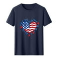 thumbnail image 4 of Busydd Independence Day T Shirts for Man Casual Comfortable Cotton T Shirts Round Neck Short Sleeve Summer Tops American Flag Print Patriotic Tee Shirts, 4 of 5