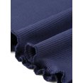 thumbnail image 5 of Agnes Orinda Women's Plus Size Pencil Skirts Stretch High Waist Textured Business Casual Below Knee Bodycon Skirt 2X Navy Blue, 5 of 6
