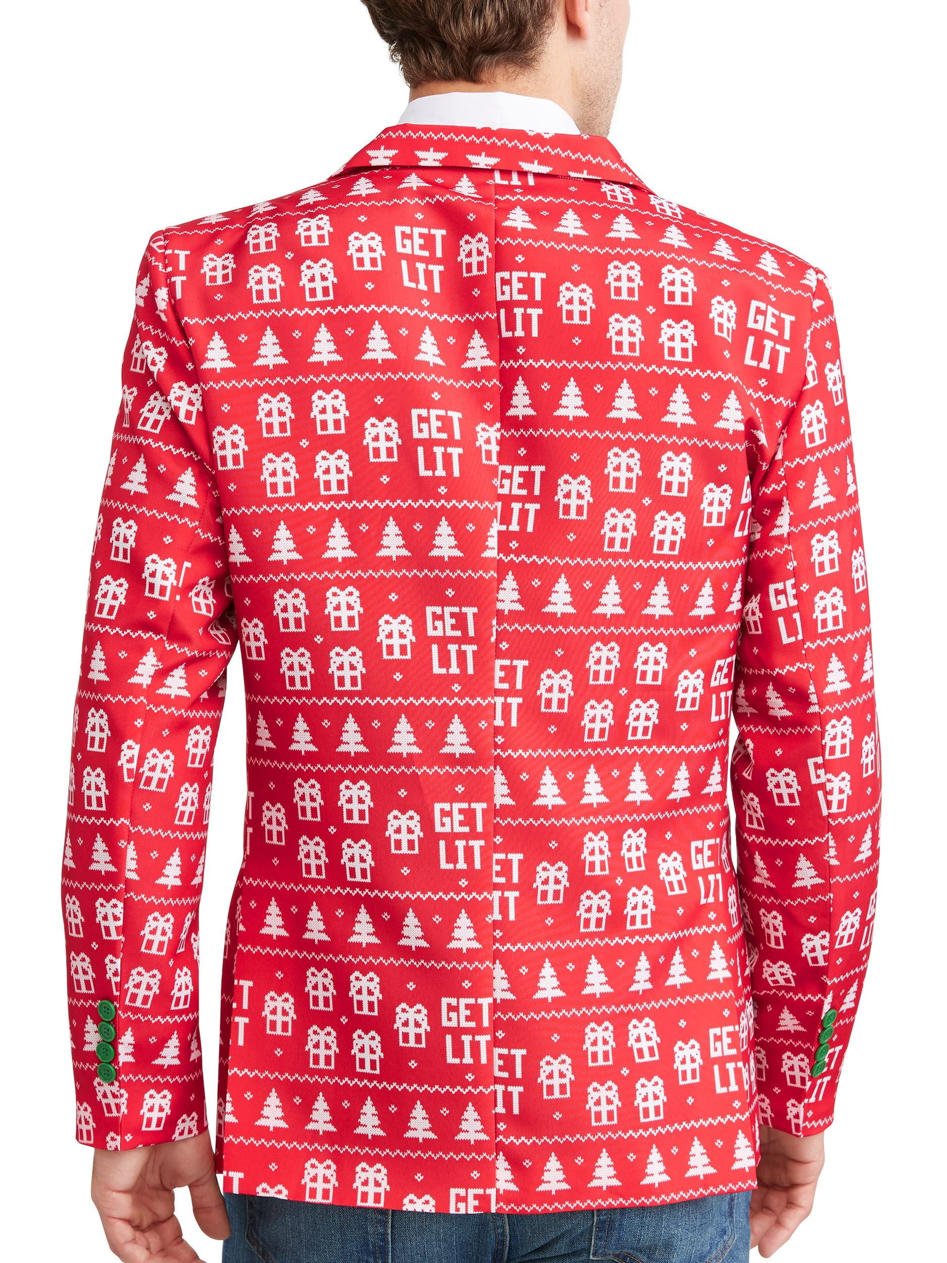 Christmas suit store jacket walmart