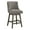 Charcoal, variant on Granville 26" Swivel Counter Stool in Wheat Beige Fabric with Gray Legs