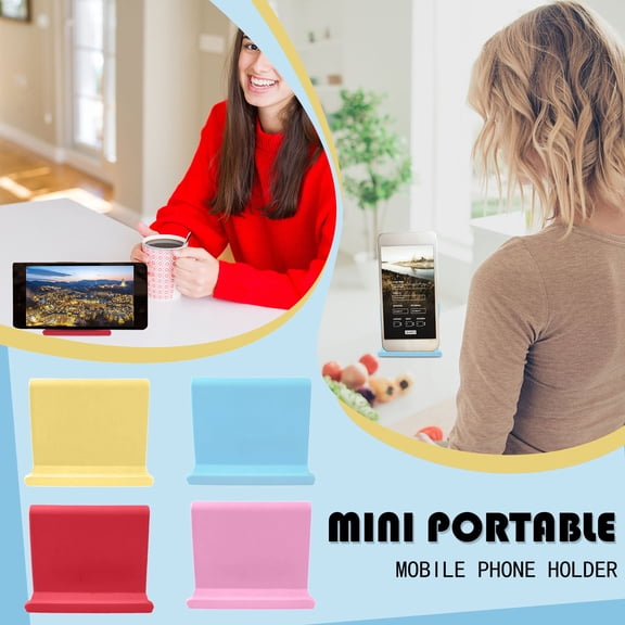 Toolix Clearance Office Supplies under $6 Desktop Stand Portable Mobile Office Phone Supplies Home Mini 4PCS Fixed Office & Stationery