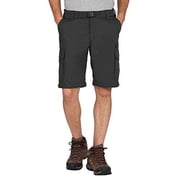 BC Clothing Mens Lightweight Convertible Stretch Cargo Pants & Shorts (Charcoal, Lx30)
