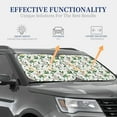thumbnail image 7 of Picia Lilies Flowers 2 Piece Car Windshield Sun Shade Foldable | Foldable Sun Shield for Front Window Blocks UV Rays and Keeps Your Vehicle Cool-Large, 7 of 7
