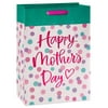 American Greetings 10" Premium Medium Gift Bag, Happy Mother's Day Polka Dots (1-count)