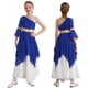 thumbnail image 3 of Vestido de baile lírico de Ballet con un hombro para niñas, vestidos metálicos con dobladillo Irregular y manga acampanada, disfraz de adoración cristiana, 3 of 5