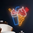 thumbnail image 2 of Handmadetneonsign Milkshake Bubble Waffle Neon Sign, Waffle LED Art Decor, Cake Bakery Wall Decor, 2 of 5