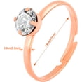 thumbnail image 2 of Naler Bridal Shower Rings 52 Pack Rose Gold Diamond Engagement Rings for Wedding Party Favors Table Decorations Cupcake Toppers, 2 of 7