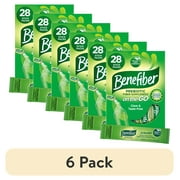 (6 pack) Benefiber On The Go Prebiotic Fiber Powder, Unflavored, 3.92 Oz, 28 Ct