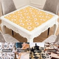 thumbnail image 6 of Durable Noise Reduction Gaming Mat 31.5 by 31.5 Inch, Non-Slip Mahjong Table Pad for Family Game Nights with Poker, Dominoes and Card Games, 6 of 7